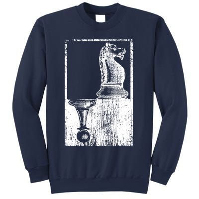 Vintage Pawn And Knight Shadow Chess Sweatshirt