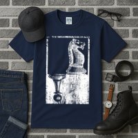 Vintage Pawn And Knight Shadow Chess Tall T-Shirt