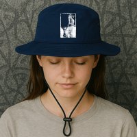 Vintage Pawn And Knight Shadow Chess Bucket Hat