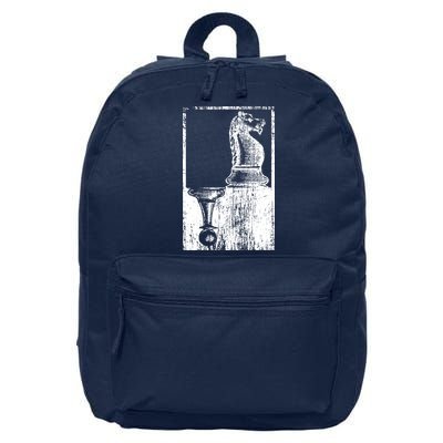 Vintage Pawn And Knight Shadow Chess 16 in Basic Backpack