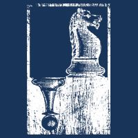 Vintage Pawn And Knight Shadow Chess Golf Towel