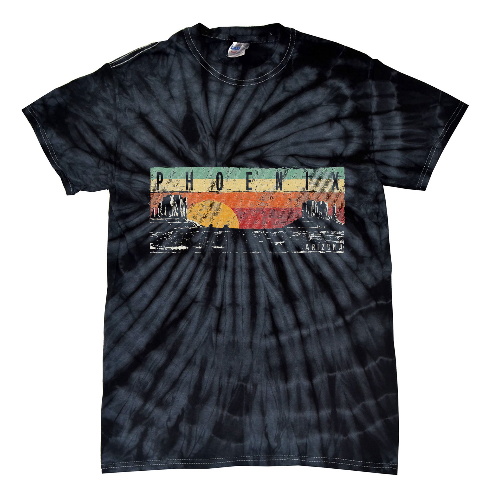 Vintage Phoenix Arizona Phoenix Az Tie-Dye T-Shirt