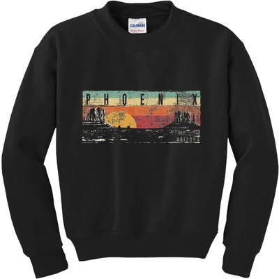 Vintage Phoenix Arizona Phoenix Az Kids Sweatshirt