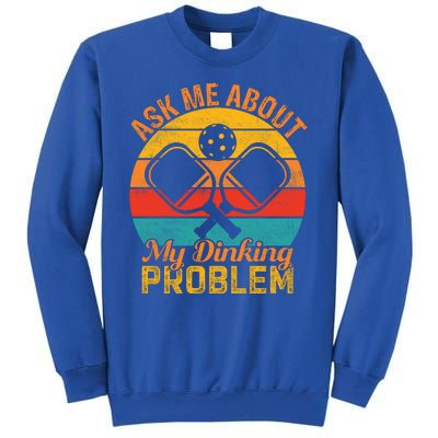 Vintage Pickleball Ask Me About My Pickleball Gift Sweatshirt