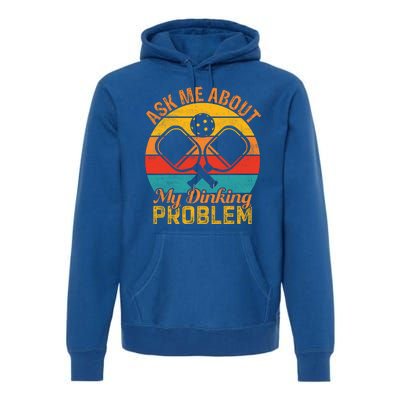 Vintage Pickleball Ask Me About My Pickleball Gift Premium Hoodie