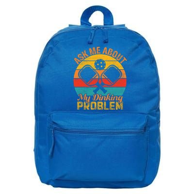 Vintage Pickleball Ask Me About My Pickleball Gift 16 in Basic Backpack