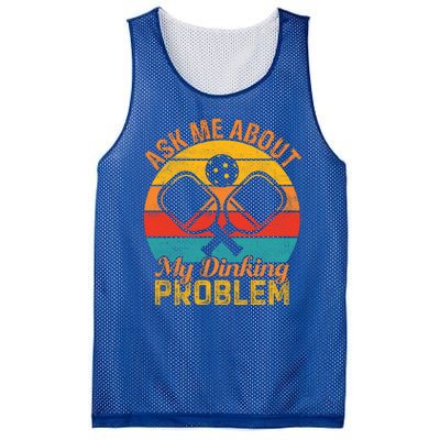 Vintage Pickleball Ask Me About My Pickleball Gift Mesh Reversible Basketball Jersey Tank