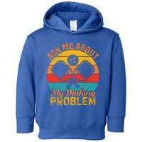 Vintage Pickleball Ask Me About My Pickleball Gift Toddler Hoodie