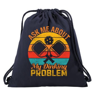 Vintage Pickleball Ask Me About My Pickleball Gift Drawstring Bag