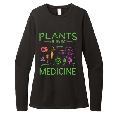 Vegan Plants Are The Best Medicine WFPBD Plant Based Womens CVC Long Sleeve Shirt