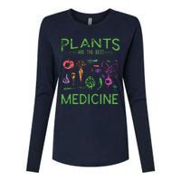 Vegan Plants Are The Best Medicine WFPBD Plant Based Womens Cotton Relaxed Long Sleeve T-Shirt