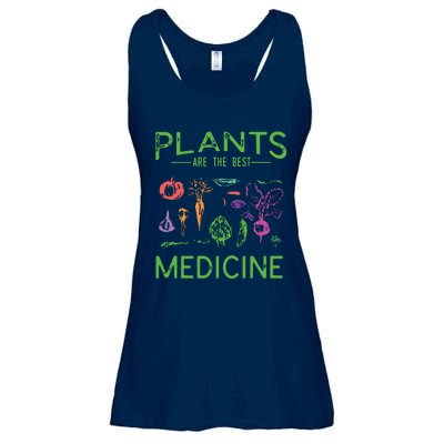 Vegan Plants Are The Best Medicine WFPBD Plant Based Ladies Essential Flowy Tank