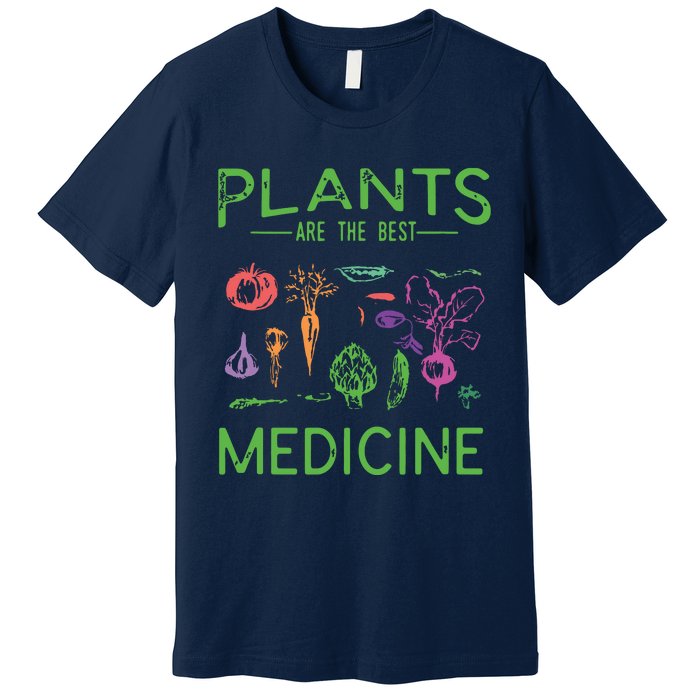 Vegan Plants Are The Best Medicine WFPBD Plant Based Premium T-Shirt