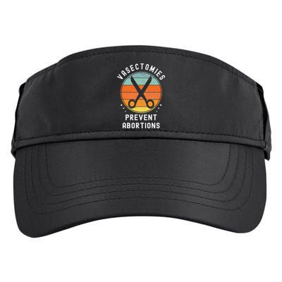 Vasectomies Prevent Abortions Retro Pro Choice Funny Novelty Adult Drive Performance Visor