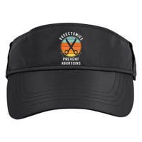 Vasectomies Prevent Abortions Retro Pro Choice Funny Novelty Adult Drive Performance Visor