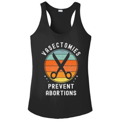 Vasectomies Prevent Abortions Retro Pro Choice Funny Novelty Ladies PosiCharge Competitor Racerback Tank