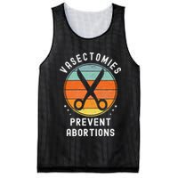 Vasectomies Prevent Abortions Retro Pro Choice Funny Novelty Mesh Reversible Basketball Jersey Tank