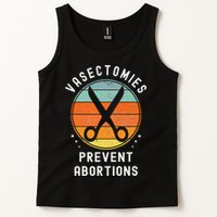 Vasectomies Prevent Abortions Retro Pro Choice Funny Novelty Tank Top