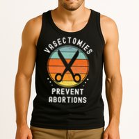 Vasectomies Prevent Abortions Retro Pro Choice Funny Novelty Tank Top