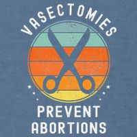 Vasectomies Prevent Abortions Retro Pro Choice Funny Novelty Garment-Dyed Sweatshirt