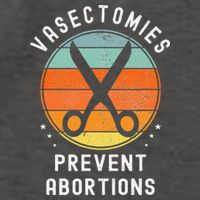 Vasectomies Prevent Abortions Retro Pro Choice Funny Novelty Vector Backpack