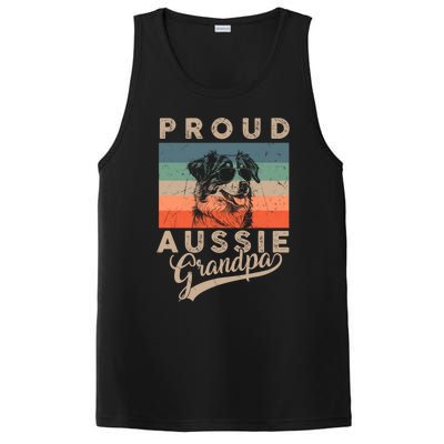 Vintage Proud Aussie Dog Grandpa Dog Owner FatherS Day Xmas Gift PosiCharge Competitor Tank