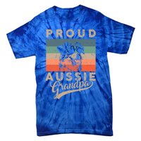 Vintage Proud Aussie Dog Grandpa Dog Owner FatherS Day Xmas Gift Tie-Dye T-Shirt