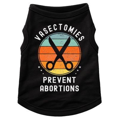 Vasectomies Prevent Abortions Retro Pro Choice Funny Novelty Doggie Tank