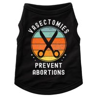 Vasectomies Prevent Abortions Retro Pro Choice Funny Novelty Doggie Tank