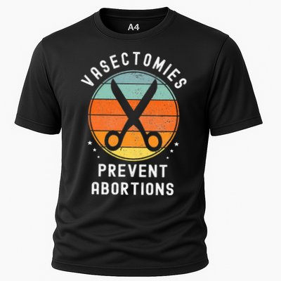 Vasectomies Prevent Abortions Retro Pro Choice Funny Novelty Performance Shirt