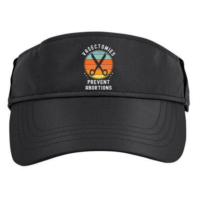 Vasectomies Prevent Abortions Retro Pro Choice Funny Novelty Adult Drive Performance Visor