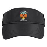Vasectomies Prevent Abortions Retro Pro Choice Funny Novelty Adult Drive Performance Visor