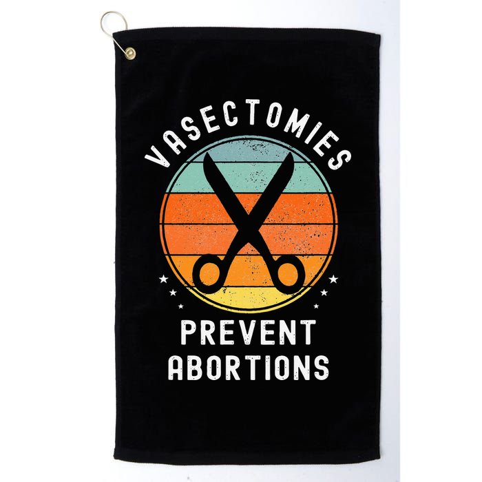 Vasectomies Prevent Abortions Retro Pro Choice Funny Novelty Golf Towel