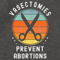 Vasectomies Prevent Abortions Retro Pro Choice Funny Novelty Vector Backpack