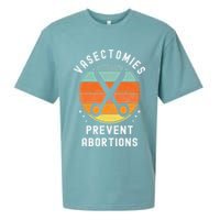 Vasectomies Prevent Abortions Retro Pro Choice Funny Novelty Sueded Cloud Jersey T-Shirt
