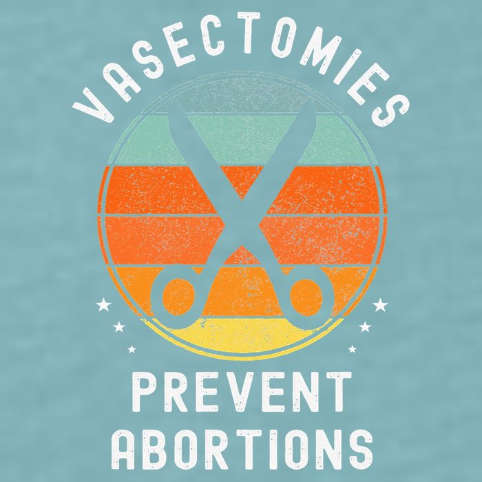 Vasectomies Prevent Abortions Retro Pro Choice Funny Novelty Sueded Cloud Jersey T-Shirt