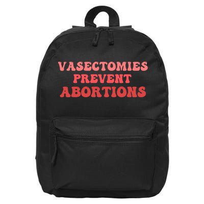 Vasectomies Prevent Abortions 16 in Basic Backpack