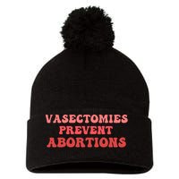 Vasectomies Prevent Abortions Pom Pom 12in Knit Beanie