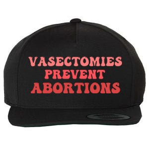 Vasectomies Prevent Abortions Wool Snapback Cap