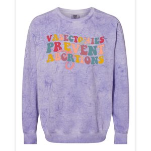 Vasectomies Prevent Abortions 's Pro Choice Feminist Colorblast Crewneck Sweatshirt