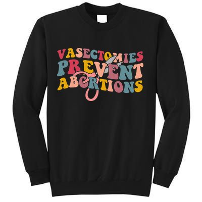 Vasectomies Prevent Abortions 's Pro Choice Feminist Sweatshirt