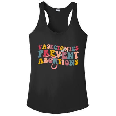Vasectomies Prevent Abortions 's Pro Choice Feminist Ladies PosiCharge Competitor Racerback Tank