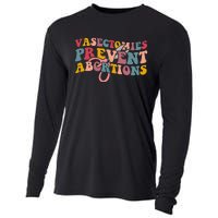 Vasectomies Prevent Abortions 's Pro Choice Feminist Cooling Performance Long Sleeve Crew