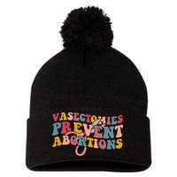 Vasectomies Prevent Abortions 's Pro Choice Feminist Pom Pom 12in Knit Beanie