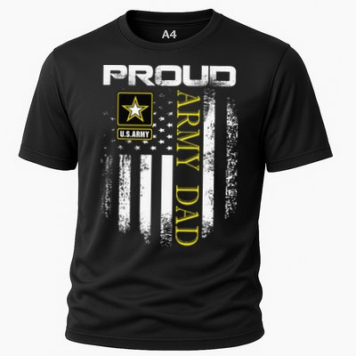 Vintage Proud Army Dad With American Flag Gift Performance Shirt