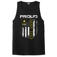 Vintage Proud Army Dad With American Flag Gift PosiCharge Competitor Tank