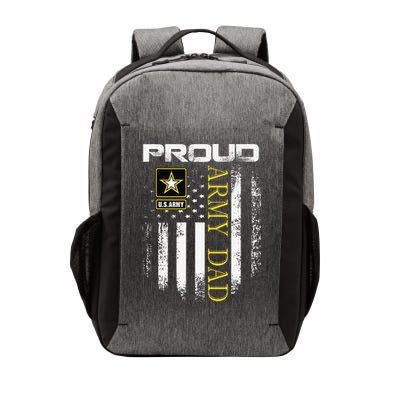 Vintage Proud Army Dad With American Flag Gift Vector Backpack