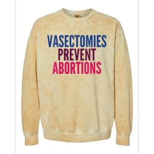 Vasectomies Prevent Abortions Protest Colorblast Crewneck Sweatshirt