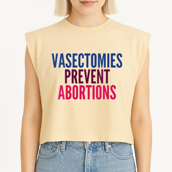 Vasectomies Prevent Abortions Protest Garment-Dyed Women's Muscle Tee