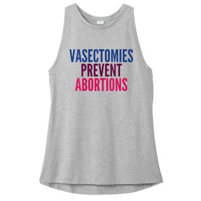 Vasectomies Prevent Abortions Protest Ladies PosiCharge Tri-Blend Wicking Tank